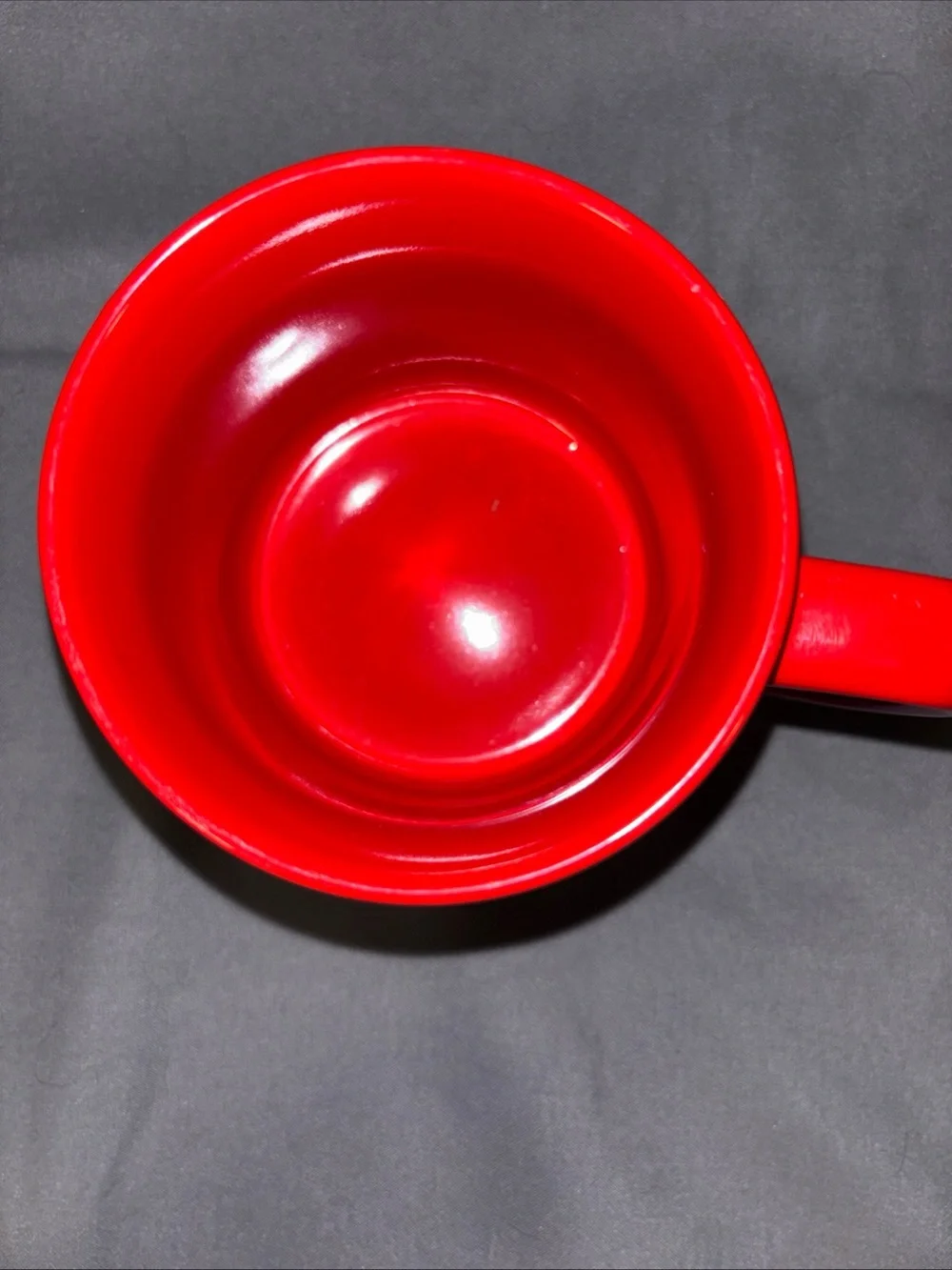 Red swirled Starbucks Mug